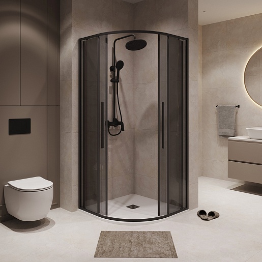 Niagara Душевой уголок Nova 80x80 NG-2825-34BLACK – фотография-2